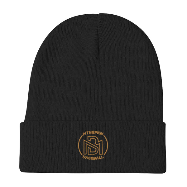 Embroidered Cut Out Beanie